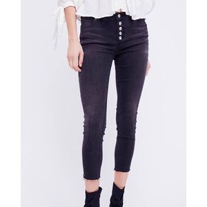 Free People Reagan Button Front Jeans